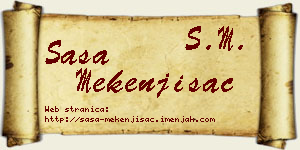 Saša Mekenjišac vizit kartica